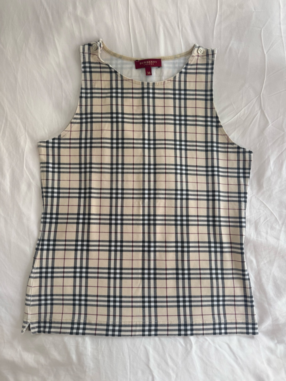 Burberry Plaid Tank Top